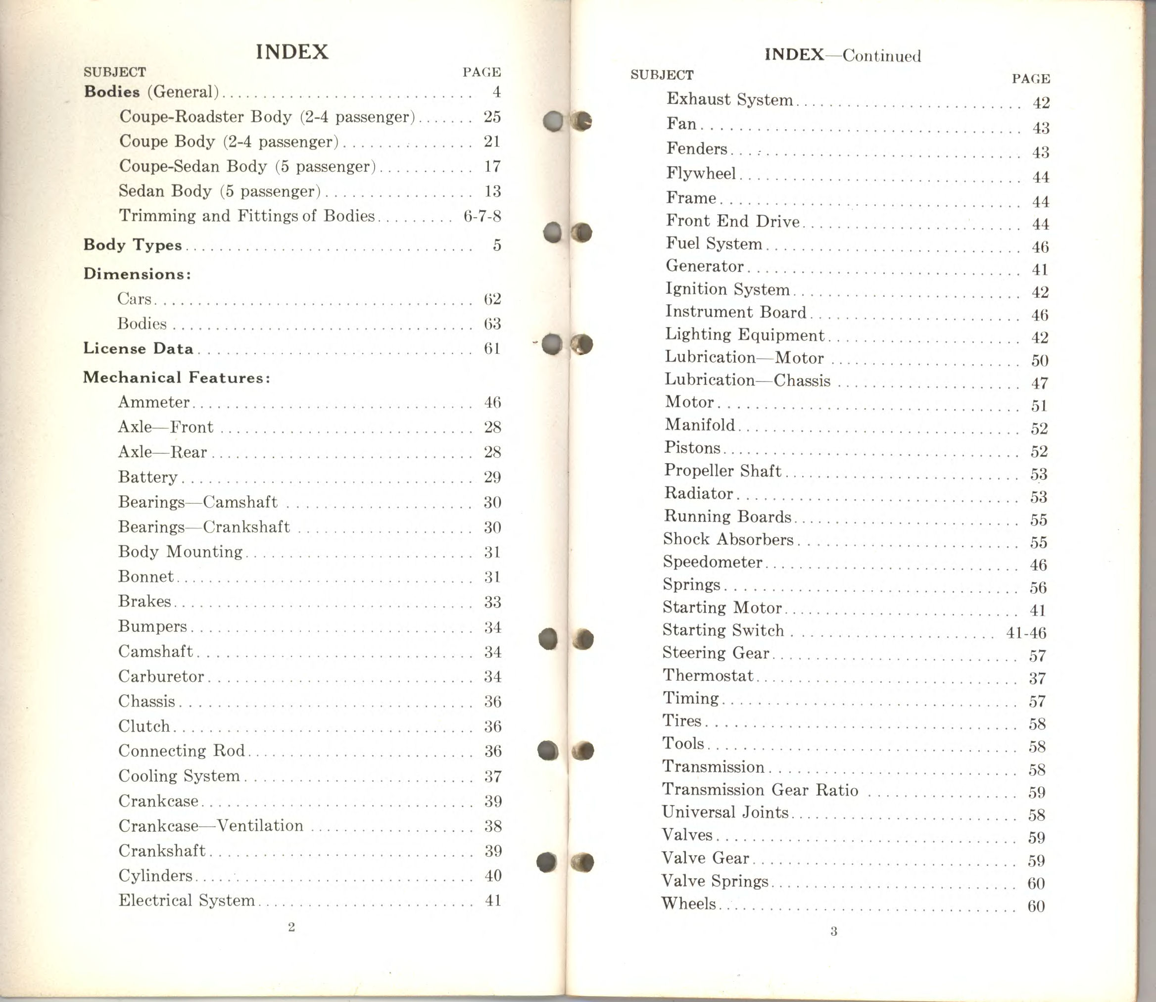 1932 Packard Light Eight Data Book Page 5